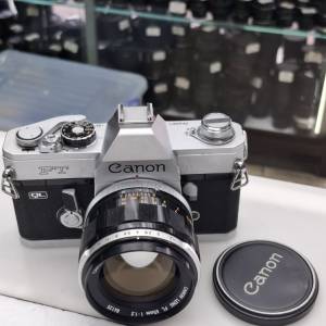 CANON FT + FL 55MM F1.2 全正常 玻璃清