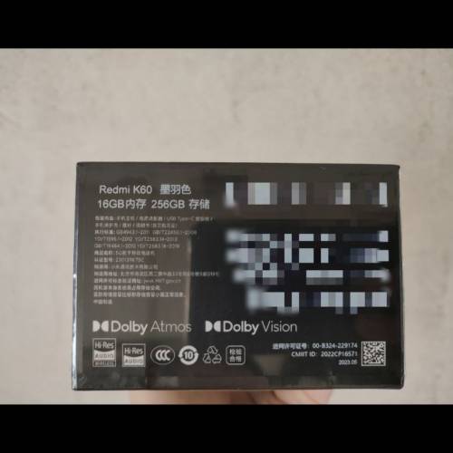 紅米Redmi K60 95%新，國行黑色，16+256