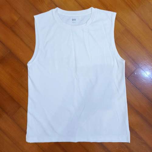 Uniqlo Airism 50/50 Polyester-Cotton Sleeveless, Tank, Size L, 100% new