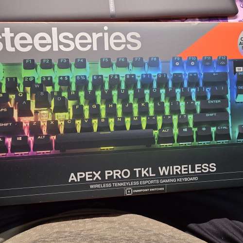 steelseries apex pro wireless tkl 2023 螢幕有時破圖 送防塵罩 2套 OEM 透光鍵帽 ...