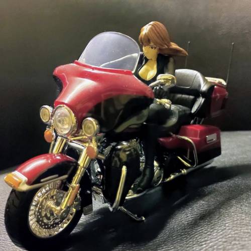 Diy正版 LUPIN the Third 峰不二子 みねふじこ 人偶配紅色正版1：12 Harley Davidso...
