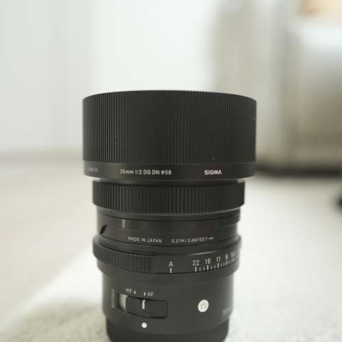 (行貨，保養至2026年9月)Sigma 35mm f2 DG DN 鏡頭 E mount，淨鏡頭，不含a7c2，35...