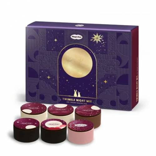 Haagen-Dazs TWINKLE NIGHT MIX「品•華麗」一盒6件雪糕月餅
