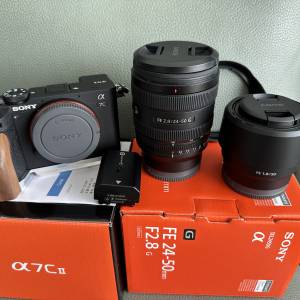 99%新 SONY A7C II body (黑色) / G series FE 24-50mm F2.8