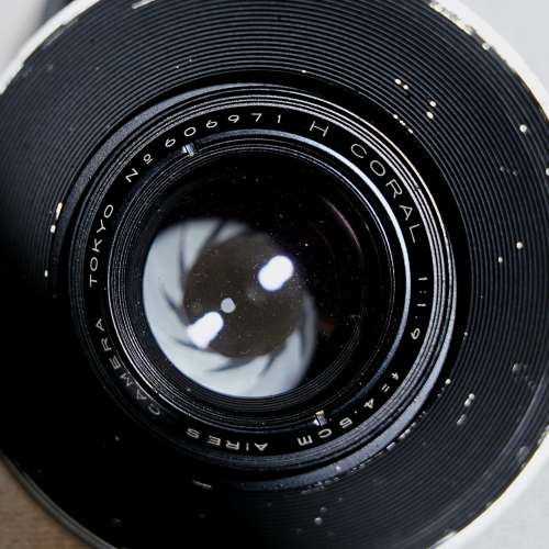 Aires H Coral 4.5cm F1.9  Leica M mount. SOLD.
