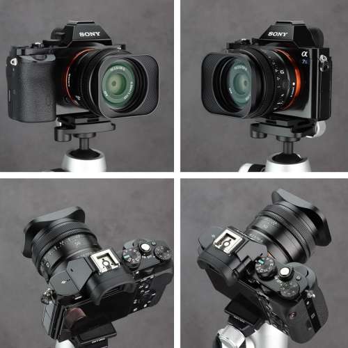 Haoge LH-S245G Bayonet Square Metal Lens Hood For SONY FE 24mm f/2.8, 40mm f/2.5