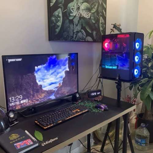 第 10代 Intel® Core™ i7處理器 台式RGB電競電腦主機 ，頂配 512G SSD固態高速硬...