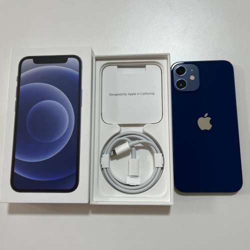 全新 iPhone 12 mini 128gb 藍色只有一部 一年蘋果保養 what app 6497 6645