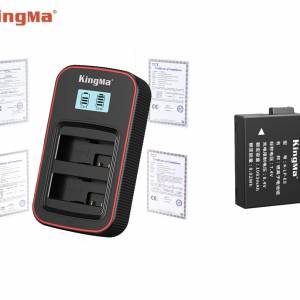 KINGMA LP-E8 Battery Pack With BM058-LPE8 LCD Display USB-C Dual Charger 代用...