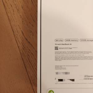 未開封 10月買 Apple MacBook air m4 24+512
