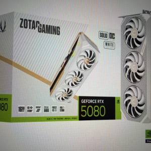大量平價出售全新電腦零件RTX 5080 ZOTAC 16GB GDDR7