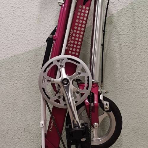 雲鵬行貨Pacific太平洋8寸紅色carryme SD摺合單車海鷗把新淨