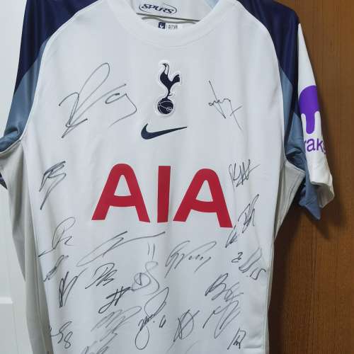 （請帶價PM)Tottenham Hotspur 全隊球員簽名球衣 2025/2026