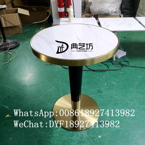 高檔酒吧吧枱訂造，土豪金包邊吧枱，黑色人造石面餐枱，專業訂造雲石方檯，訂造高...