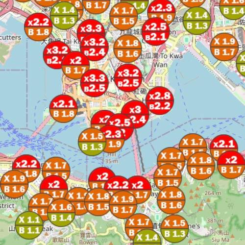 倍網加成表 For Uber Driver