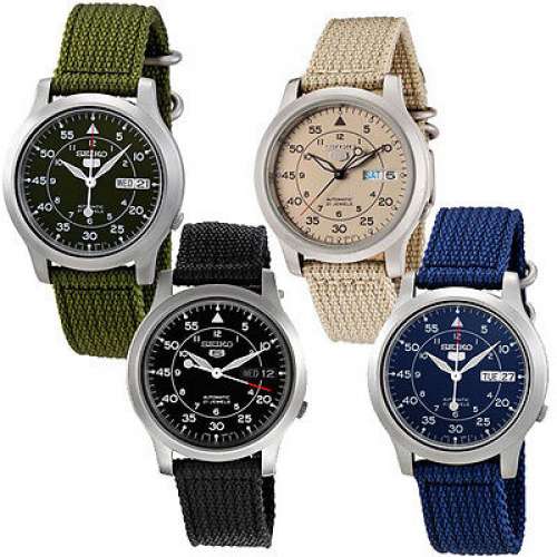 ( 四欵己全部售清 ) 全新 Seiko 5 Military Automatic Watch