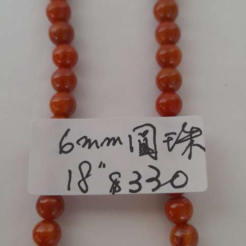 紅黃翡珠串,6mm 頸鏈/手串，每款價錢如照片顯示，兩款起八折,多數量價錢可商議。no...