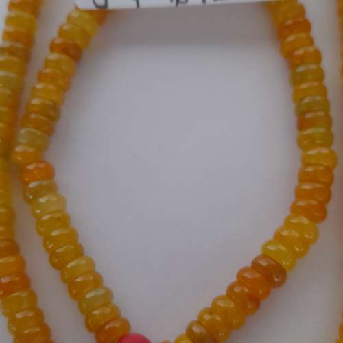 紅黃翡珠串,6mm 頸鏈/手串，每款價錢如照片顯示，兩款起八折,多數量價錢可商議。no...