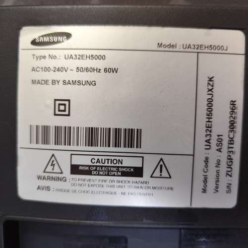 三星 UA32EH5000J 32寸電視配件