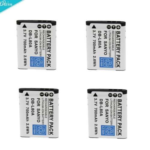 NIJIA DB-L80 Lithium-Ion Battery Pack For Sanyo Camera 代用鋰電池