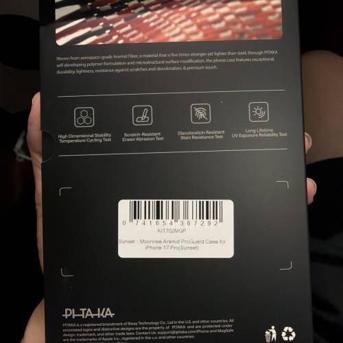 Pitaka Aramid ProGuard Case for iPhone 17 Pro ( NOT Pro Max)