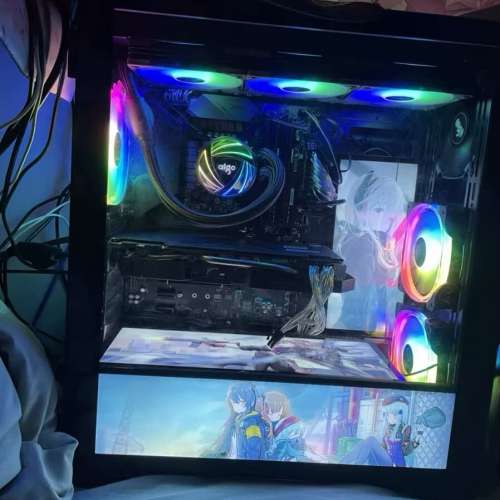 第 10代 Intel® Core™ i7處理器 台式水冷電競RGB 電腦主機，高配16G 記憶體，512...