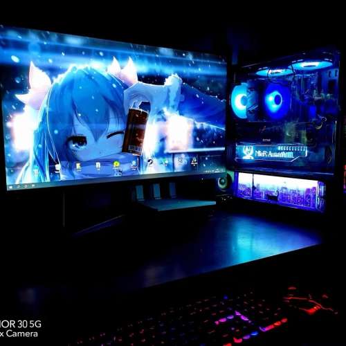 Intel® Core™ i7 10代 水冷RGB電競電腦主機，16G 記憶體* 512G SSD固態高速硬盤...