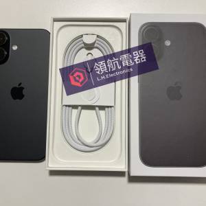 港行全新 黑色 iPhone 16 128gb 充電17次 一年蘋果保養 what app 6497 6645