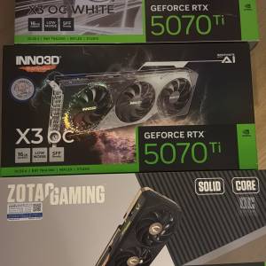 只限面交 全新未開封行貨RTX 5070Ti 16GB 不是 5060 5080 5090 4080 4070 4090 308...