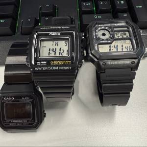 Casio watch 三隻