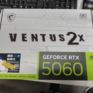 MSI RTX 5060 8GB VENTUS 2X OC WHITE 9月購入