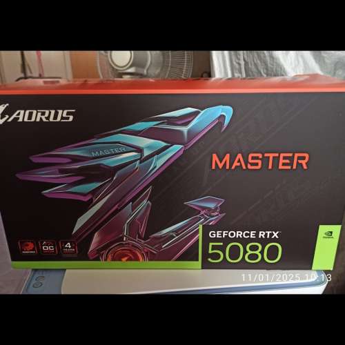 Gigabyte AORUS GeForce RTX™ 5080 MASTER 16G黑色(Newegg水貨，有註冊4年技嘉保，...