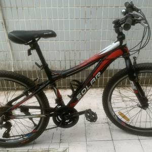 代友出售 SOLAR RT-21 24寸 (21速) 越野變速山地車 -前快拆, 代步單車 HK$350.00