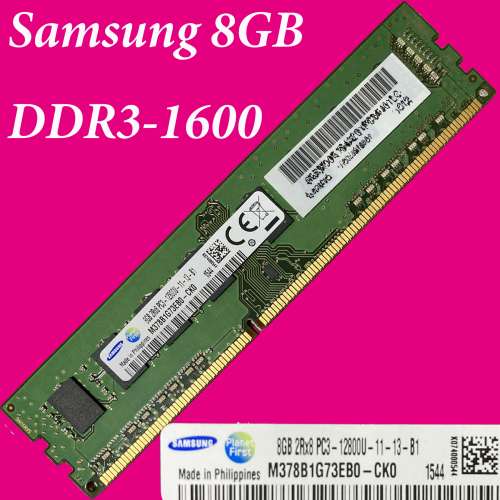 Samsung 三星 DDR3-1600 8GB **不議價