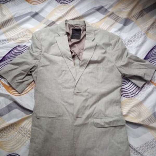 90%新New Giordano Short Sleeves 中袖特別版薄身Cotton外套褸