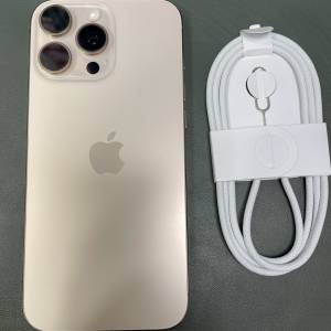 99%New iPhone 16 Pro Max 1TB 沙漠金色 蘋果保養至2025-11-7 電池效能92% 香港行貨...