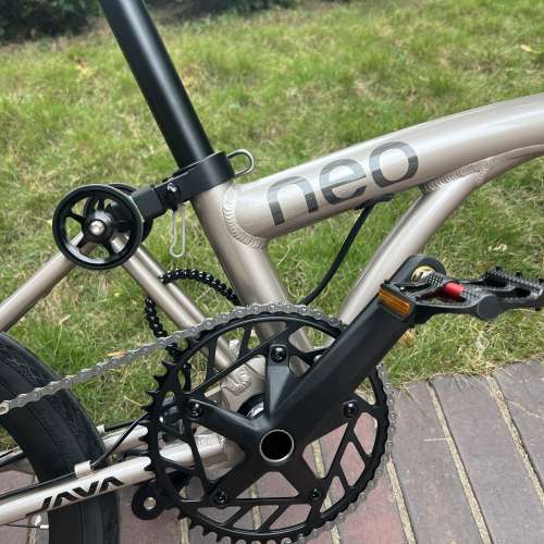 JAVA NEO 9速 碟剎349鋁合金折叠車 （三折叠小布 國布 ）送前後蛙燈叮叮