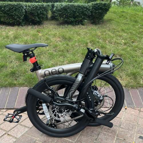 JAVA NEO 9速 碟剎349鋁合金折叠車 （三折叠小布 國布 ）送前後蛙燈叮叮