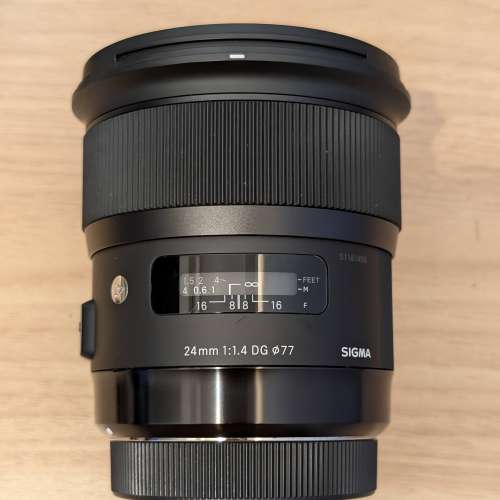 行貨全套齊件, Sigma ART 24mm F1.4 DG HSM (Canon EF) 連單連盒