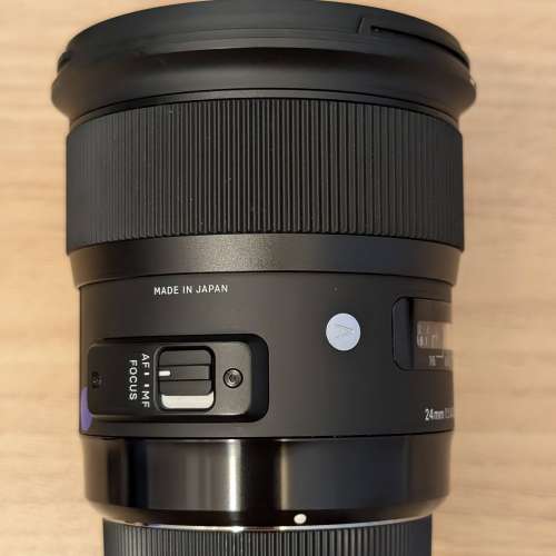 行貨全套齊件, Sigma ART 24mm F1.4 DG HSM (Canon EF) 連單連盒