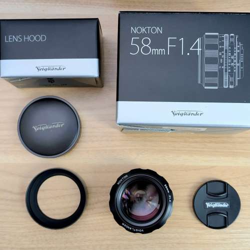 Voigtländer 58mm F1.4 SL II S (Nikon F Mount) 全套齊件連原裝金屬遮光罩