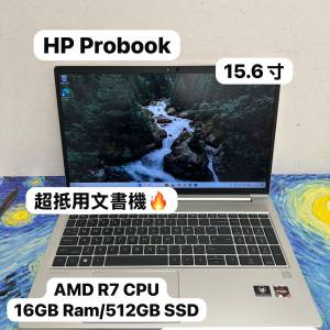 (超靚金屬機身🔥HP文書機)HP PRO Book AMD Ryzen 7 5825U /4,8,12,16GB Ram/128,25...