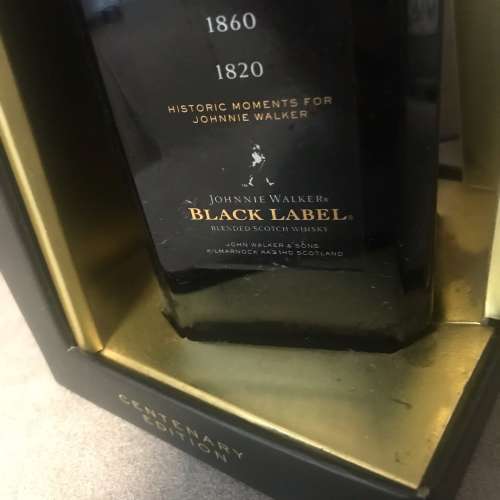 🥃 JOHNNIE WALKER Black Label Centenary Edition Scotch Whisky 750 NEW 全新 威...