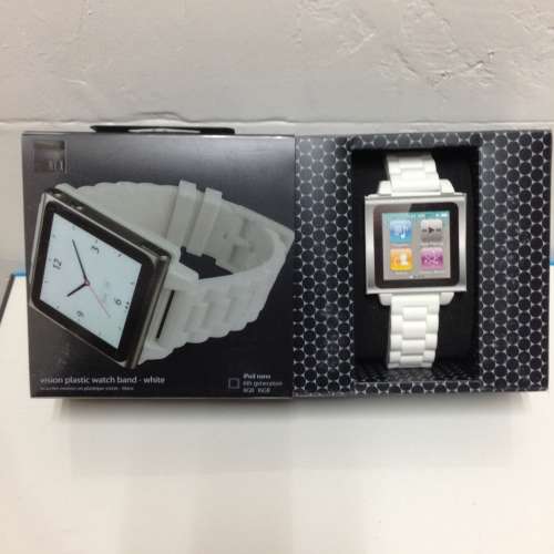 HEX VISION Watch Band for iPod Nano or Regular Watch 20mm NEW 全新錶带 白色