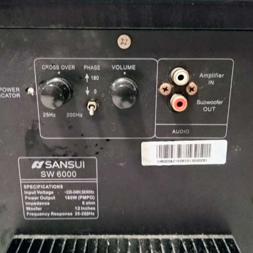 Sansui 12吋有源超底音
