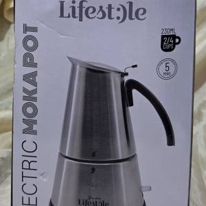 we-GENKI Lifest:)le Electric Moka Pot 230ml 電熱摩卡壺咖啡機(2/4 cup)