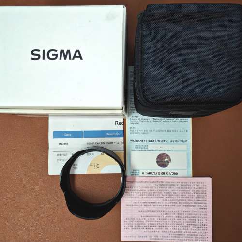 Sigma 35mm 1.4 Canon EF Mount