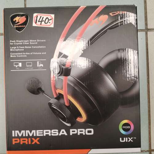 COUGAR (美洲狮)IMMERSA PRO耳機咪頭 100% New