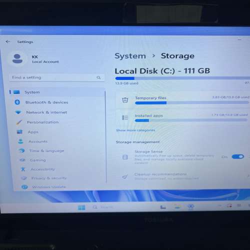 TOSHIBA Satellite 665  (15.6")  i3 4GB Ram 120GB SSD Notebook 筆記部 HK$250.00
