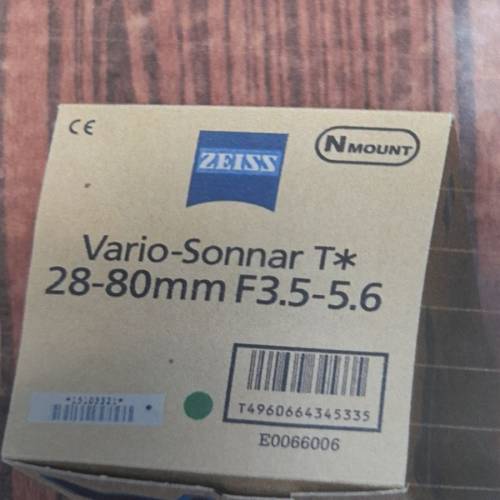 ( 新年秒閃價 ) 100%全新 Contax Carl Zeiss N Sonnar T* 28-80mm f/3.5-5.6 Lens (...